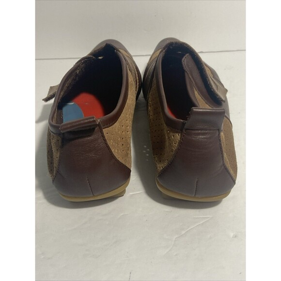 Me Too Ladies Leather Suede Slip On Pointed Toe Shoe Hook And Loop Strap Gel Sol - Picture 5 of 11